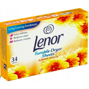 Серветки для сушильної машини Lenor Summer Breeze, 34 шт